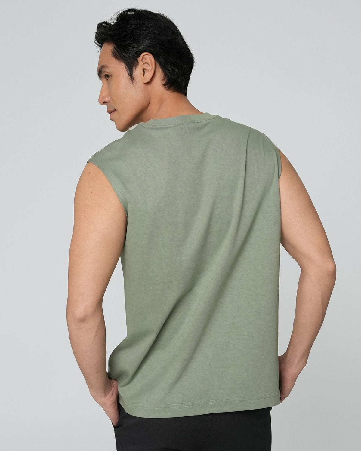 Men's Mercerized Sleeveless Regular Fit Vest - Image 5