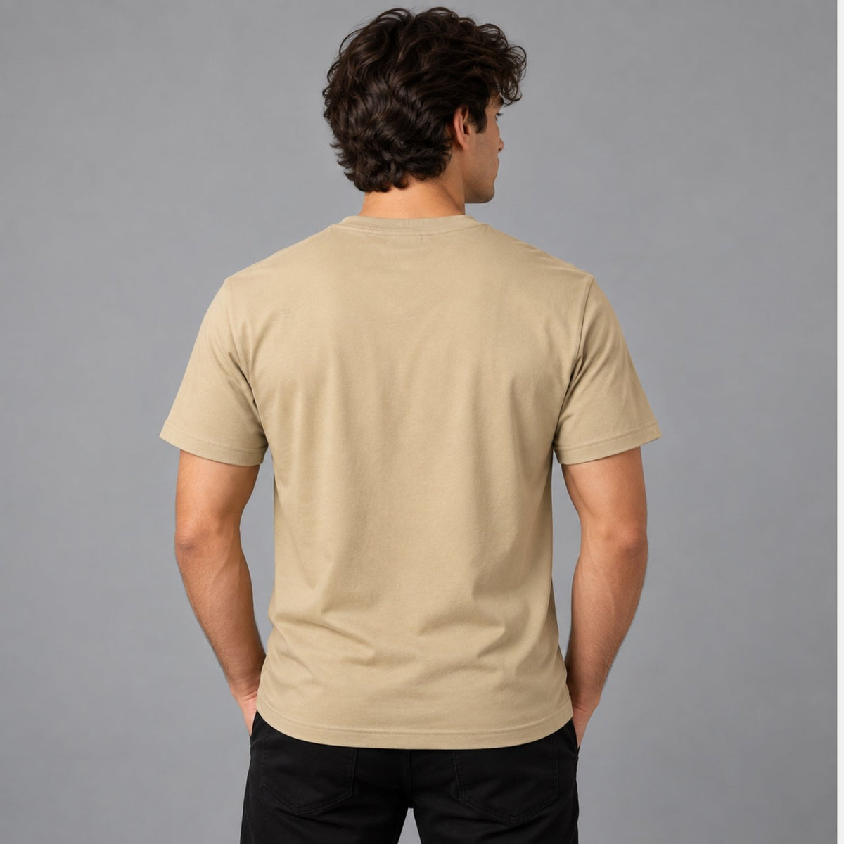Men's Crew Neck Regular Tee - Image 2