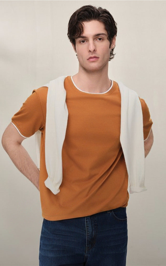 Men's Crew Neck Regular Tee - Image 1