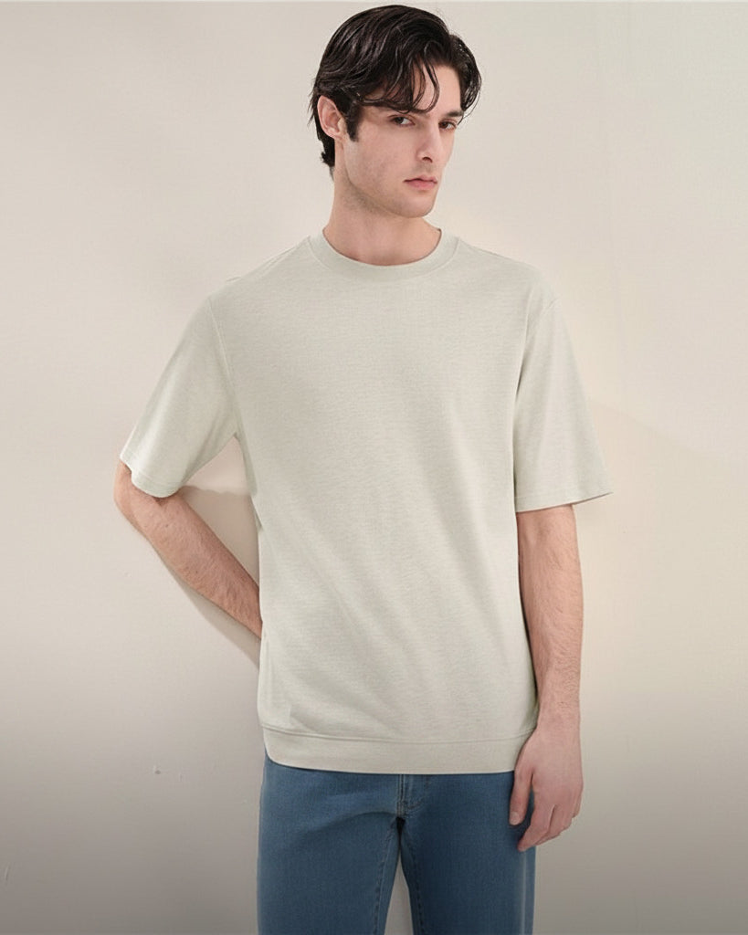 Men's Crew Neck Regular Tee - Image 1