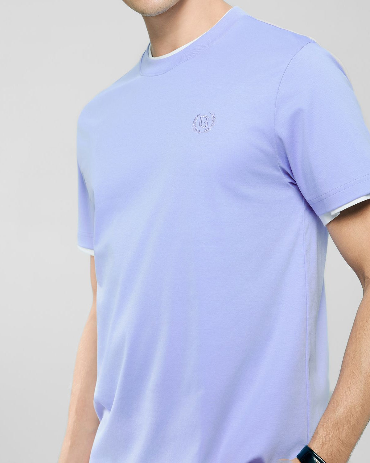 Men's Slim Fit Liquid Touch Cotton Crew Neck Tee - Image 5