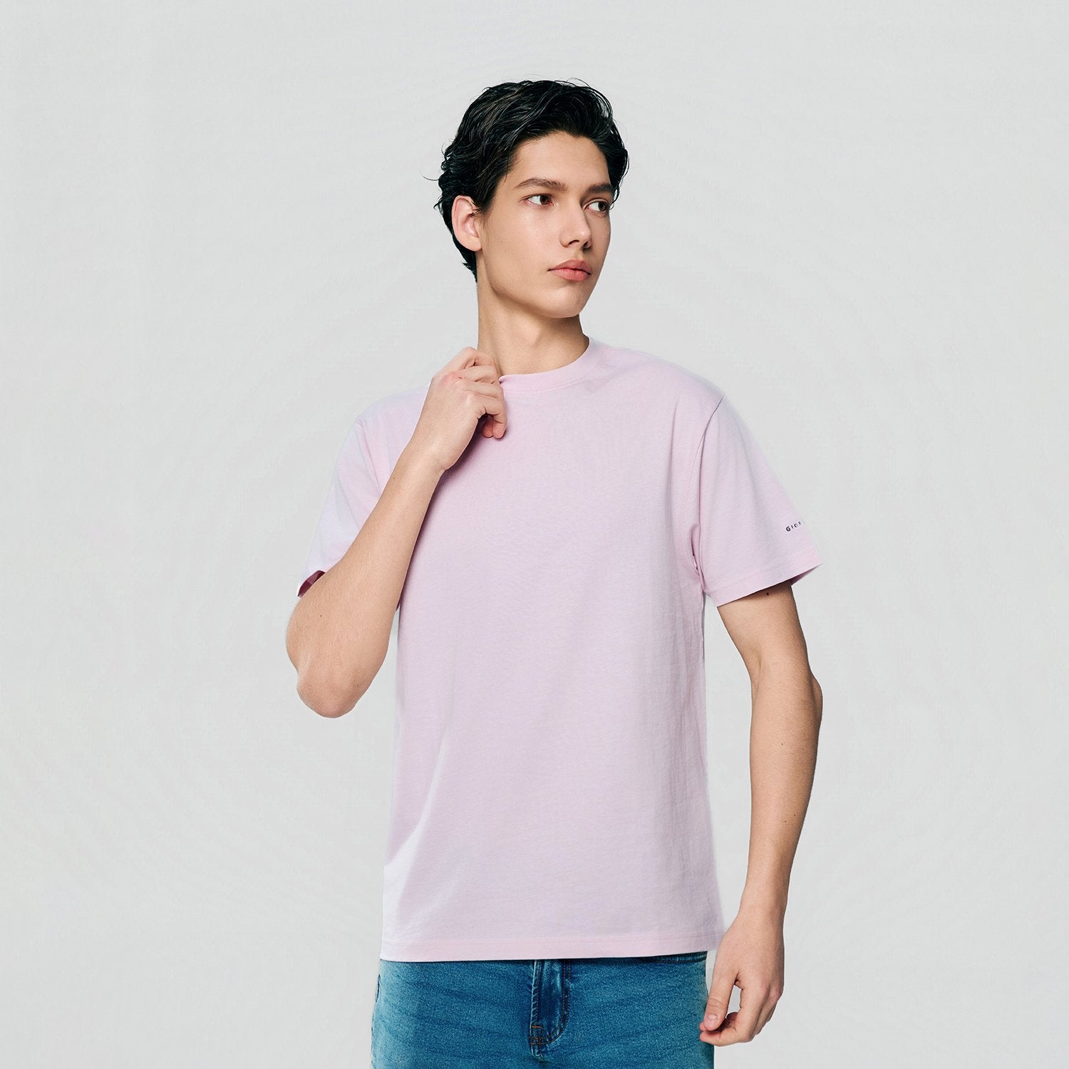 Men's Slim Fit Cotton Crew Neck Tee - Image 3