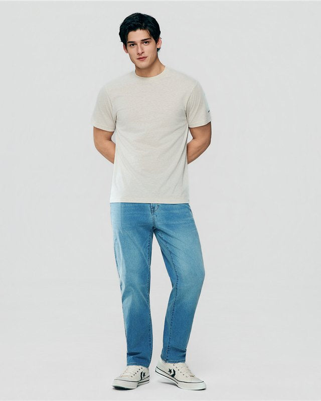 Men's Cotton Jersey Crew Neck T-Shirt - Image 2