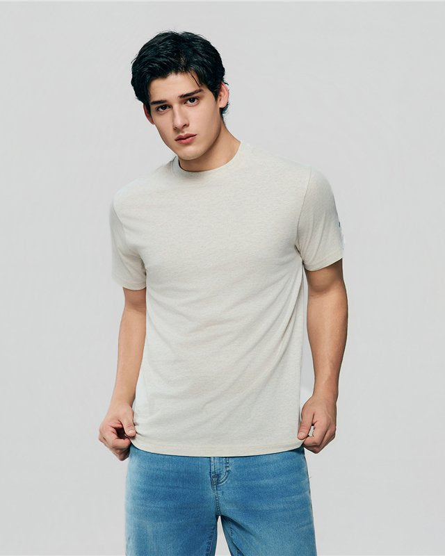 Men's Cotton Jersey Crew Neck T-Shirt - Image 3