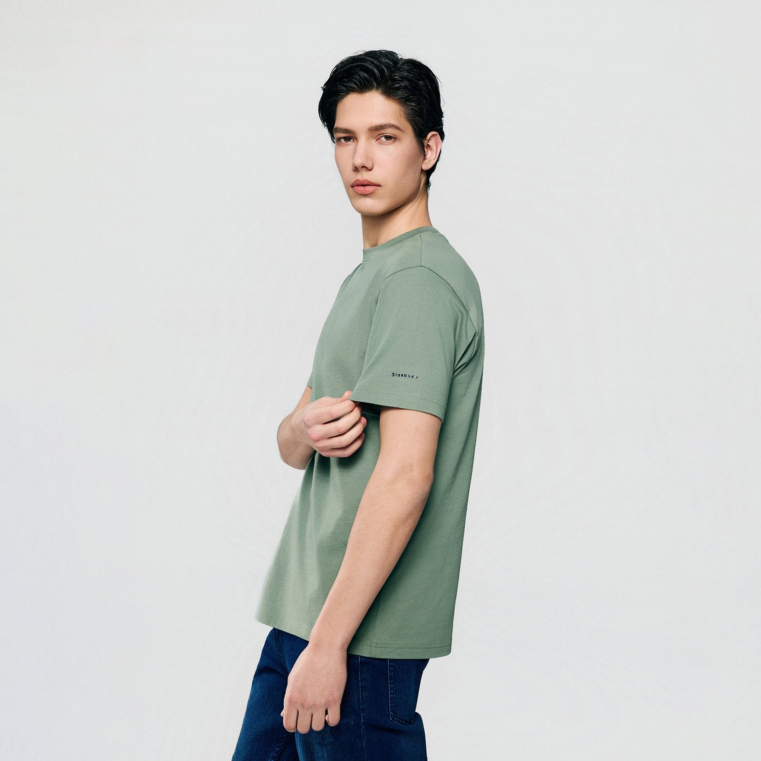 Men's Slim Fit Cotton Crew Neck Tee - Image 4