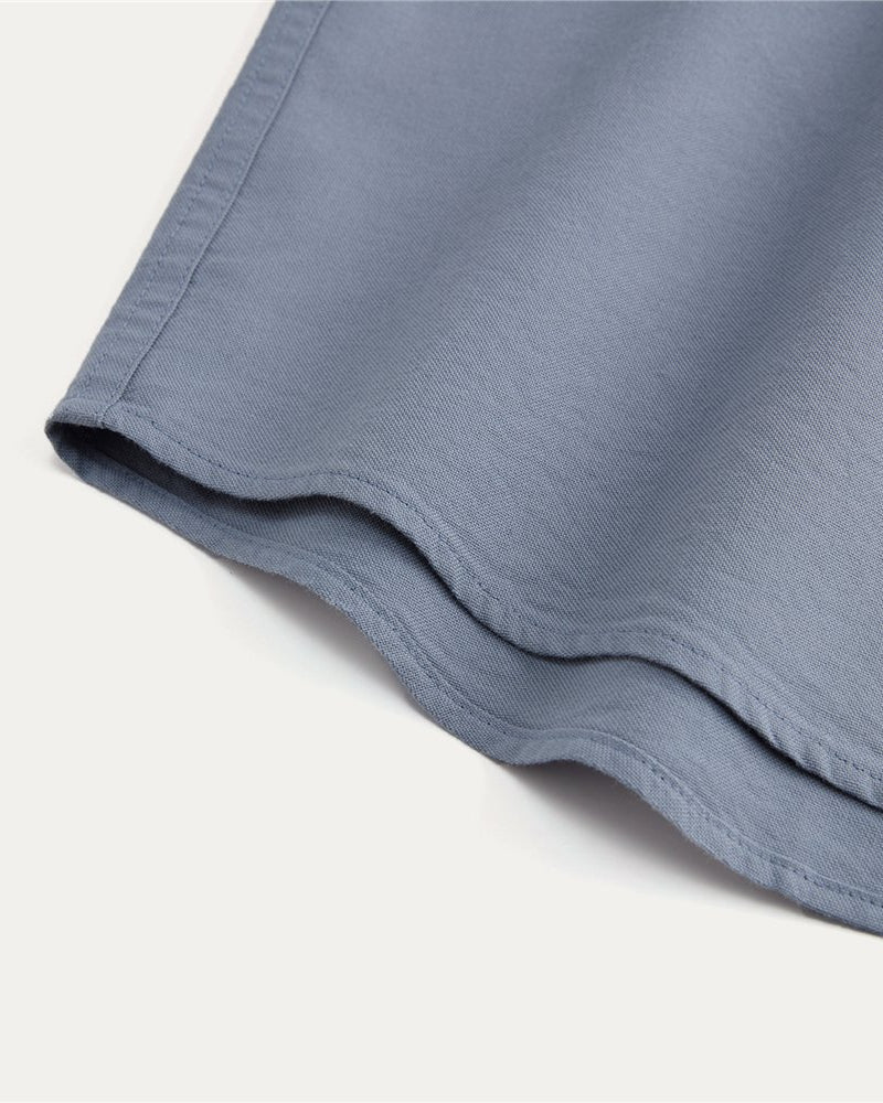 Men's Relaxed Fit Lyocell-Cotton Embroidered Shirt - Image 7