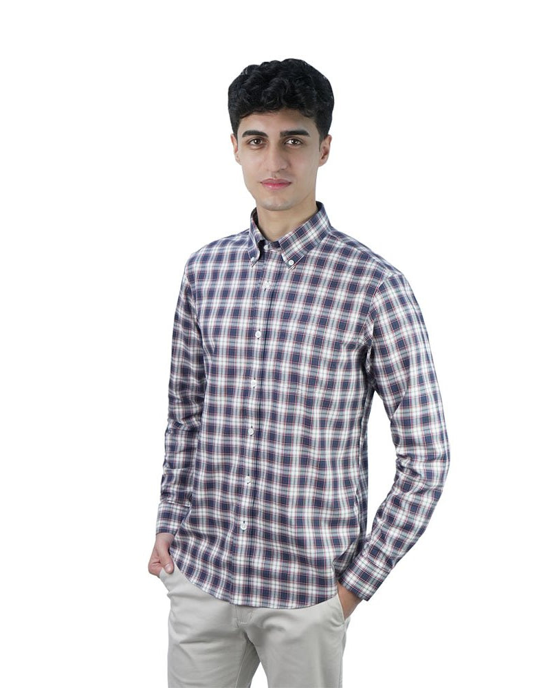 Men's Wrinkle Free Oxford Long Sleeve Shirt - Image 1