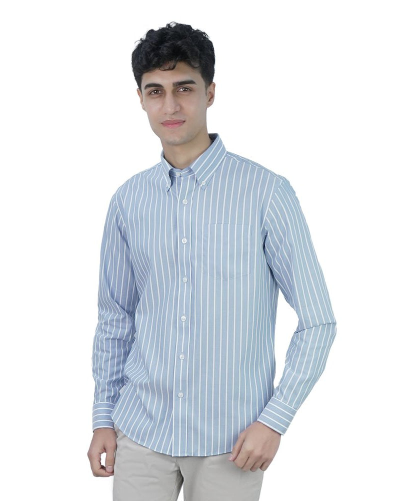 Men's Wrinkle Free Oxford Long Sleeve Shirt - Image 1