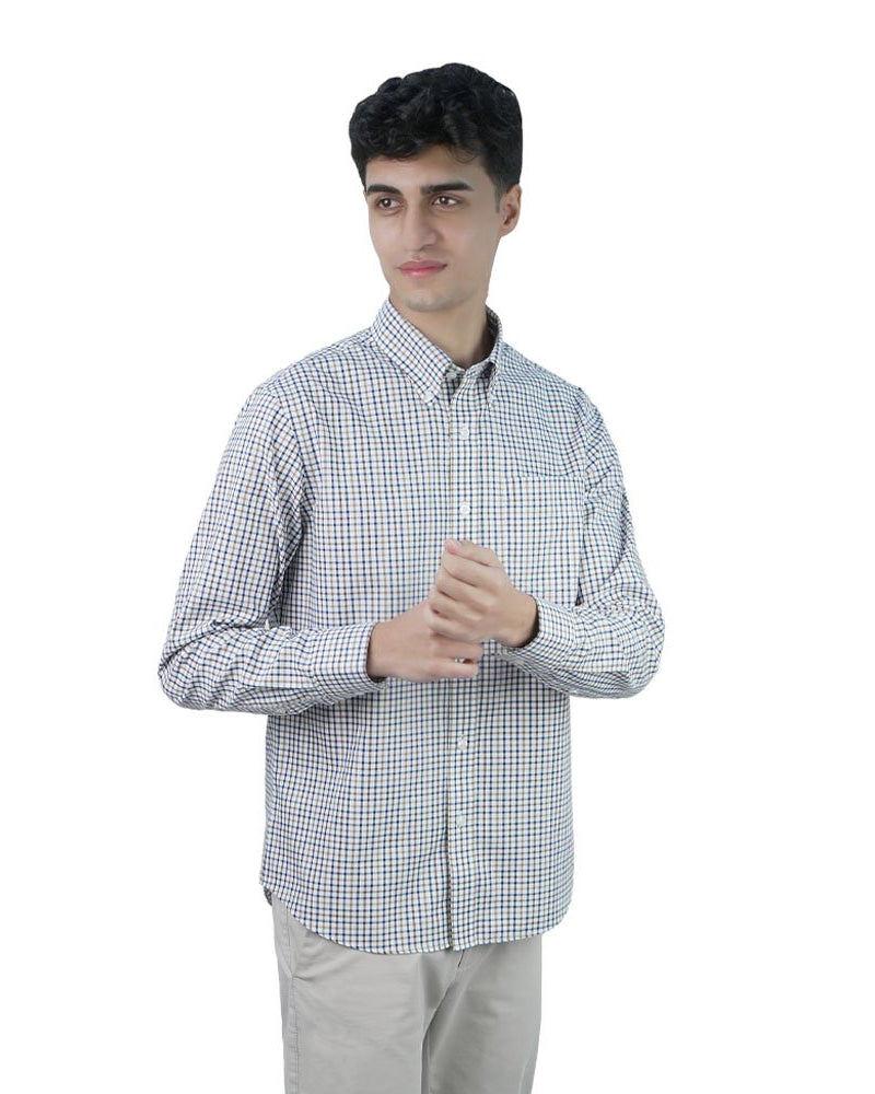 Men's Wrinkle Free Oxford Long Sleeve Shirt - Image 1