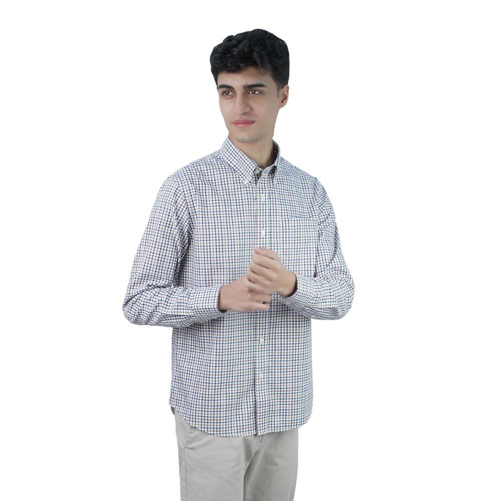 Men's Wrinkle Free Oxford Long Sleeve Shirt - Image 1