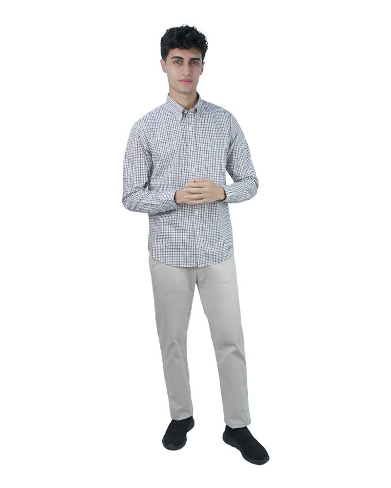 Men's Wrinkle Free Oxford Long Sleeve Shirt - Image 2