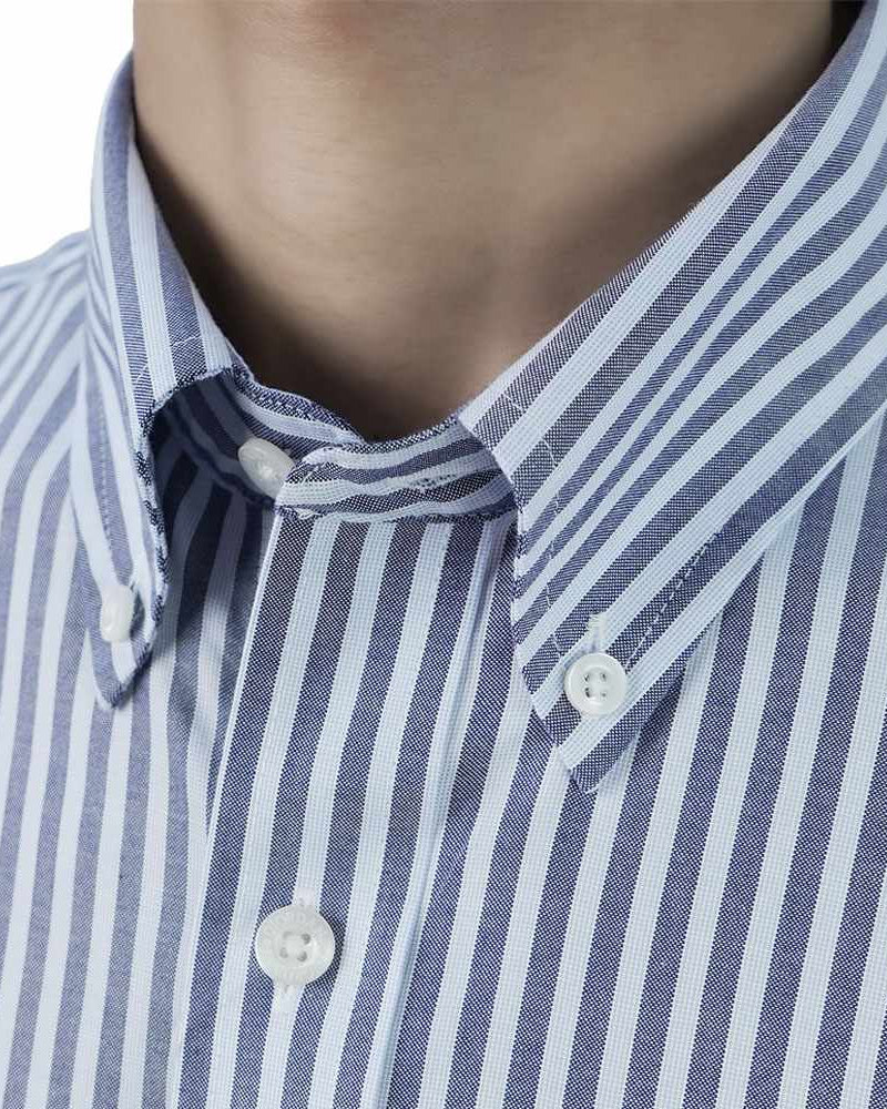 Men's Wrinkle Free Oxford Long Sleeve Shirt - Image 3