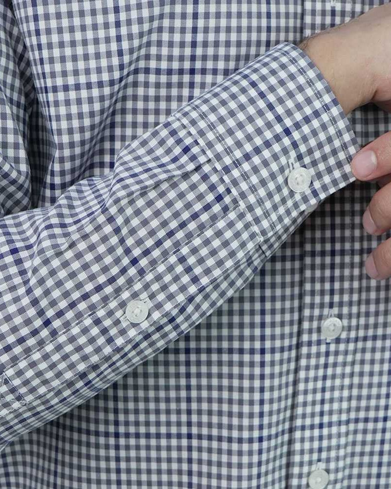Men's Wrinkle Free Oxford Long Sleeve Shirt - Image 5