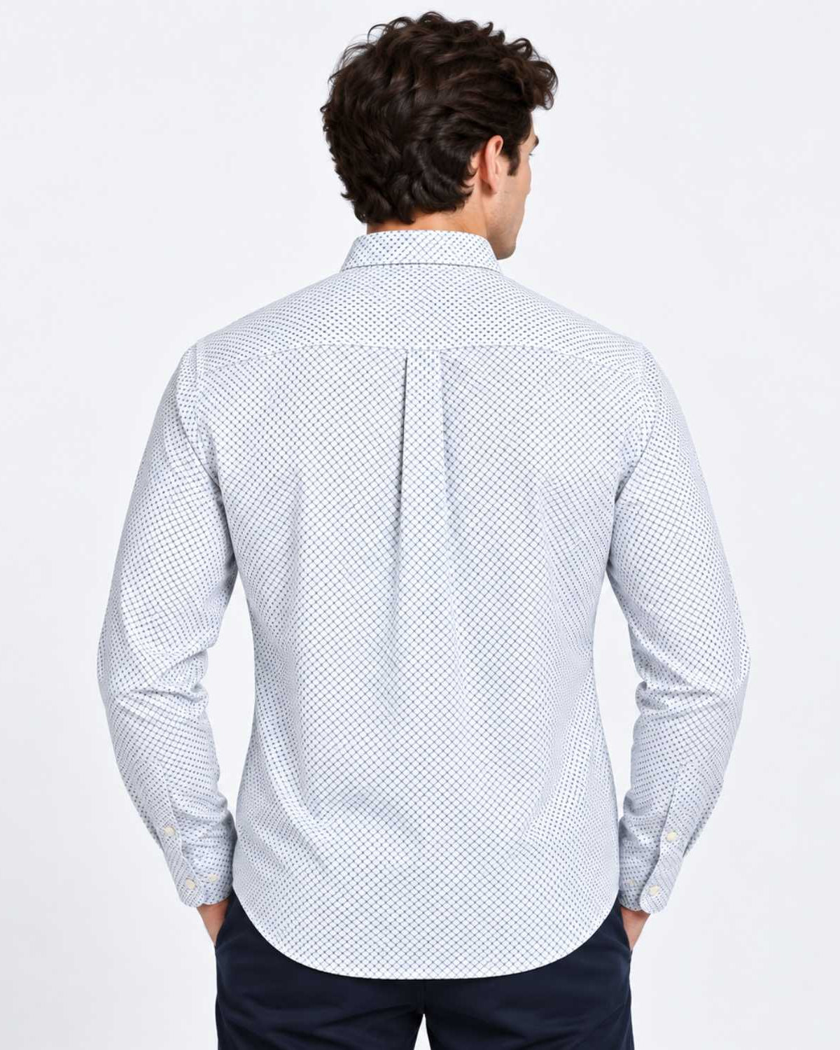 Men's Cotton Oxford Slim Fit Shirt - Image 2