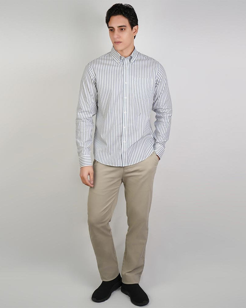 Men's Cotton Oxford Regular Fit Wrinkle Free Shirt - Image 2