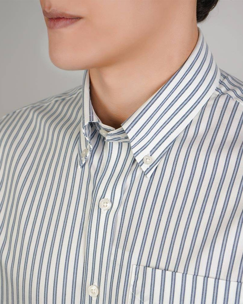 Men's Cotton Oxford Regular Fit Wrinkle Free Shirt - Image 3