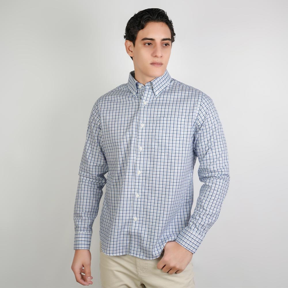 Men's Cotton Oxford Regular Fit Wrinkle Free Shirt - Image 1