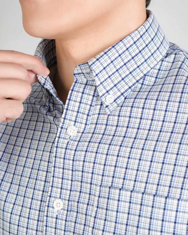 Men's Cotton Oxford Regular Fit Wrinkle Free Shirt - Image 3
