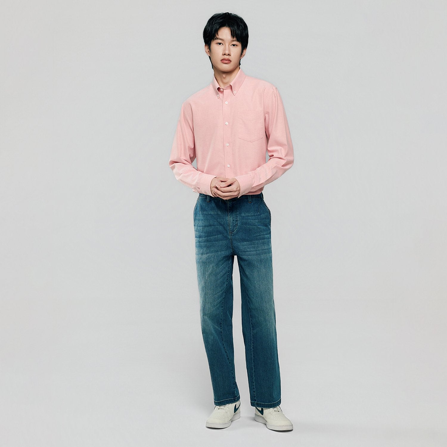 Men's Lion Oxford Slim Long Sleeve Shirt - Image 2