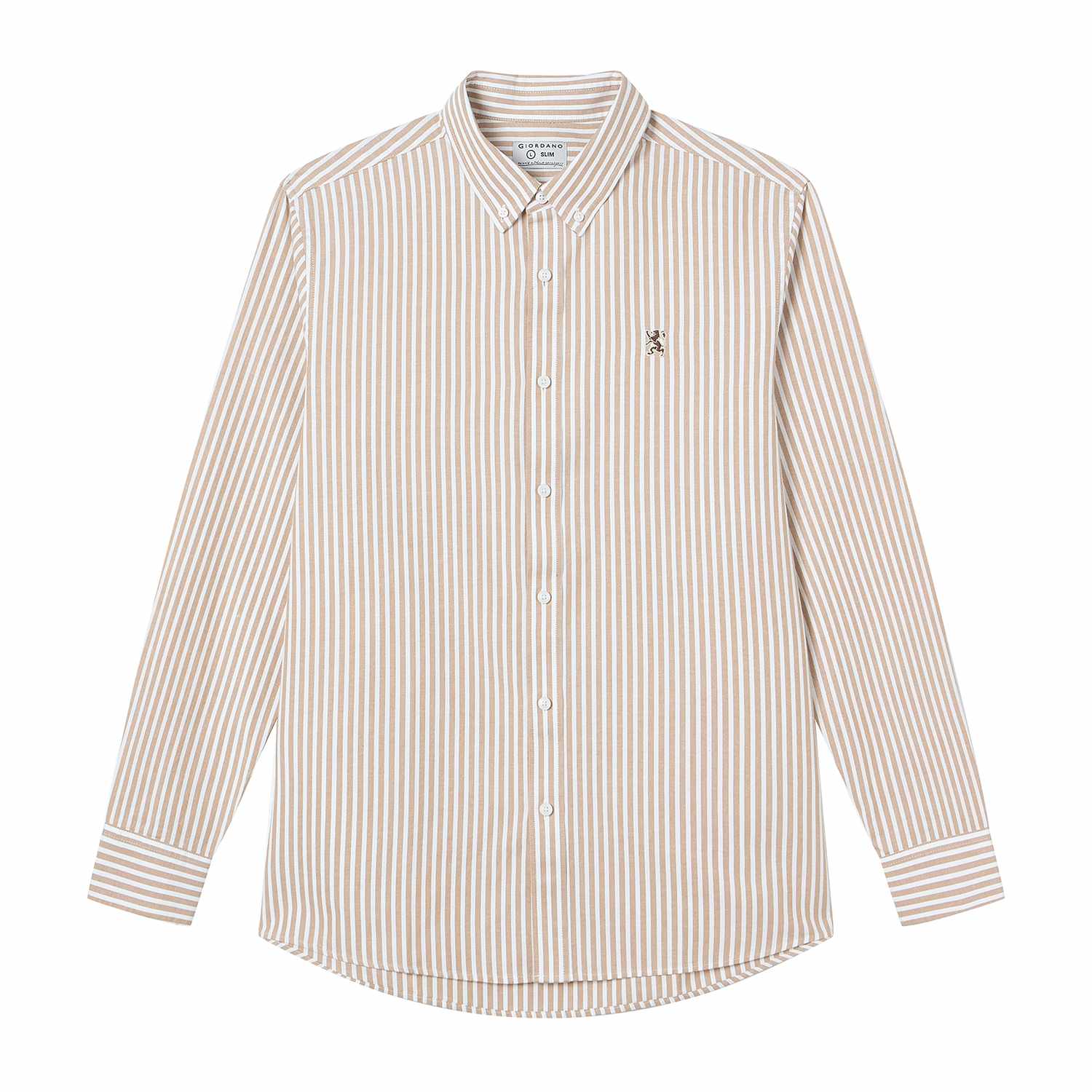 Men's Lion Oxford Slim Long Sleeve Shirt - Image 1