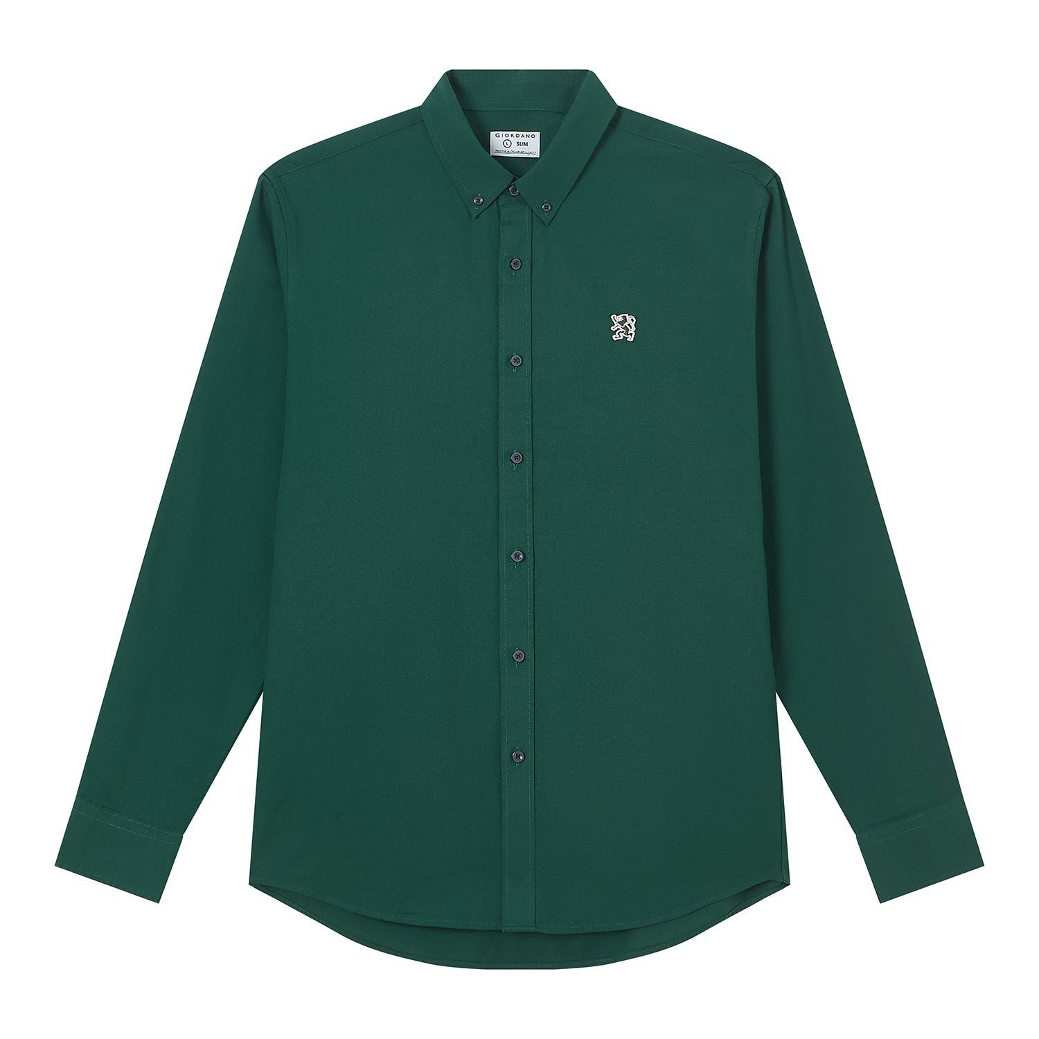 Men's Lion Oxford Slim Long Sleeve Shirt - Image 6