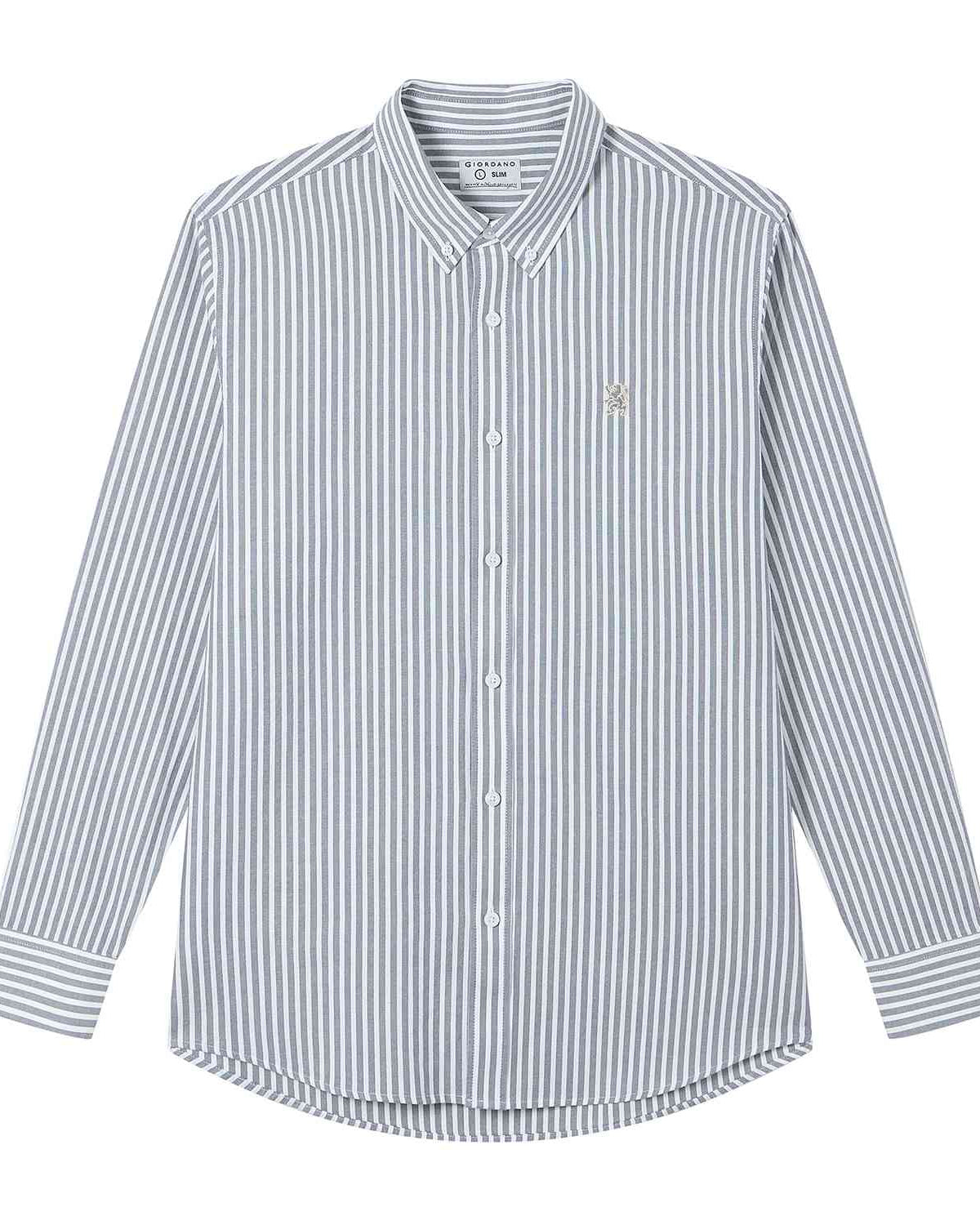 Men's Lion Oxford Slim Long Sleeve Shirt - Image 1