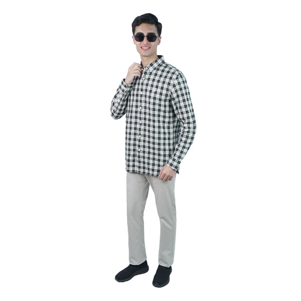 Men's Lion Oxford Slim Long Sleeve Shirt - Image 2