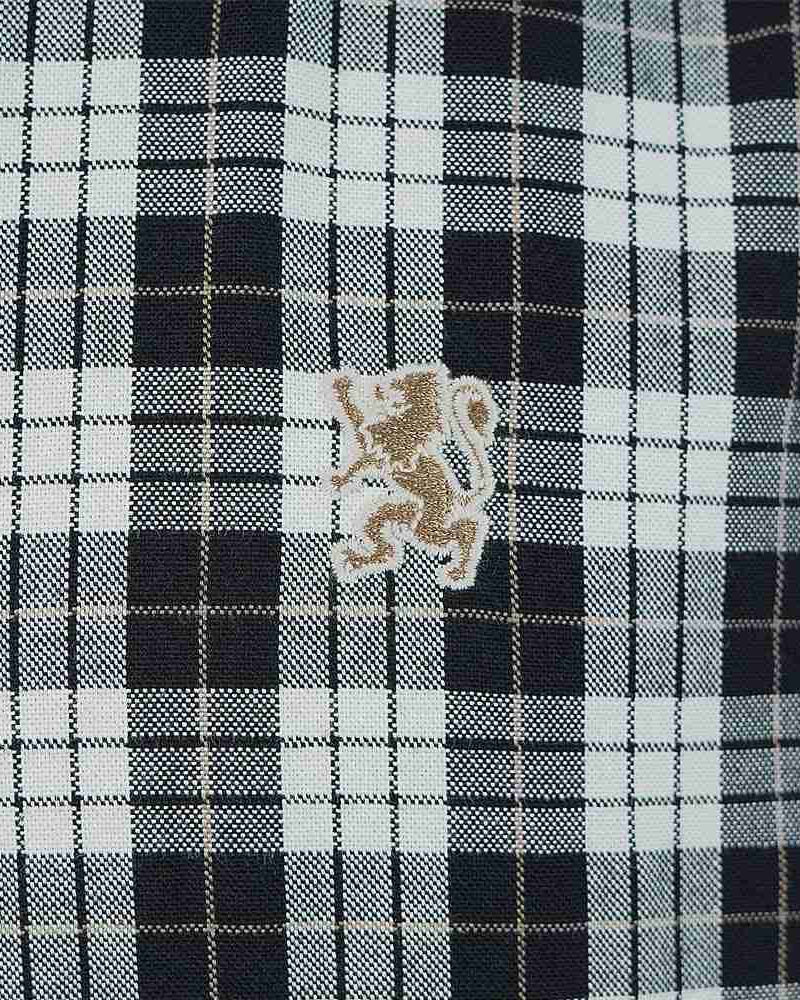 Men's Lion Oxford Slim Long Sleeve Shirt - Image 4
