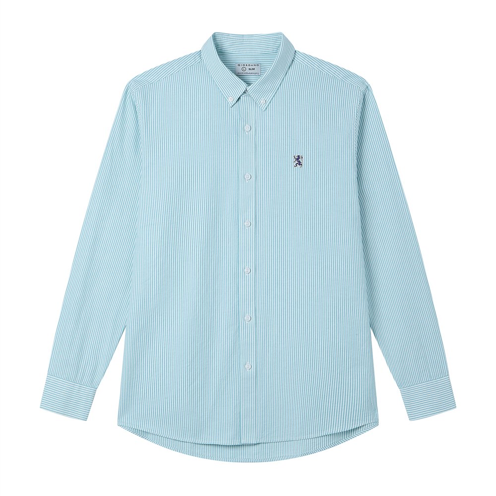 Men's Lion Oxford Slim Long Sleeve Shirt - Image 1
