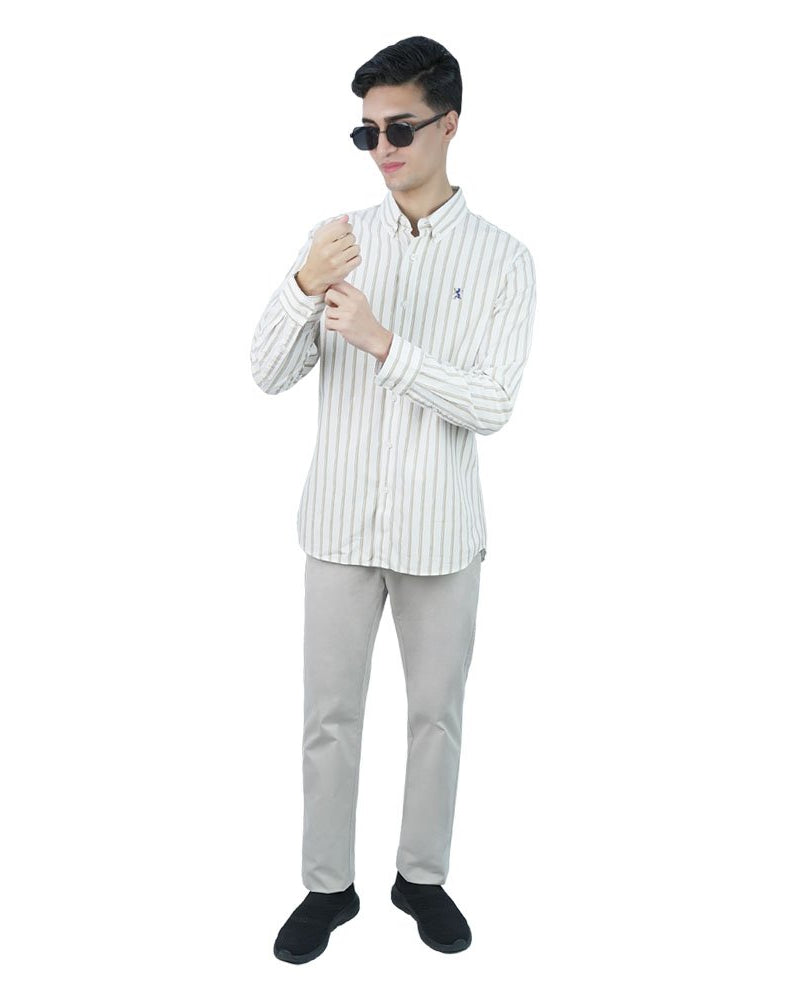 Men's Lion Oxford Slim Long Sleeve Shirt - Image 2