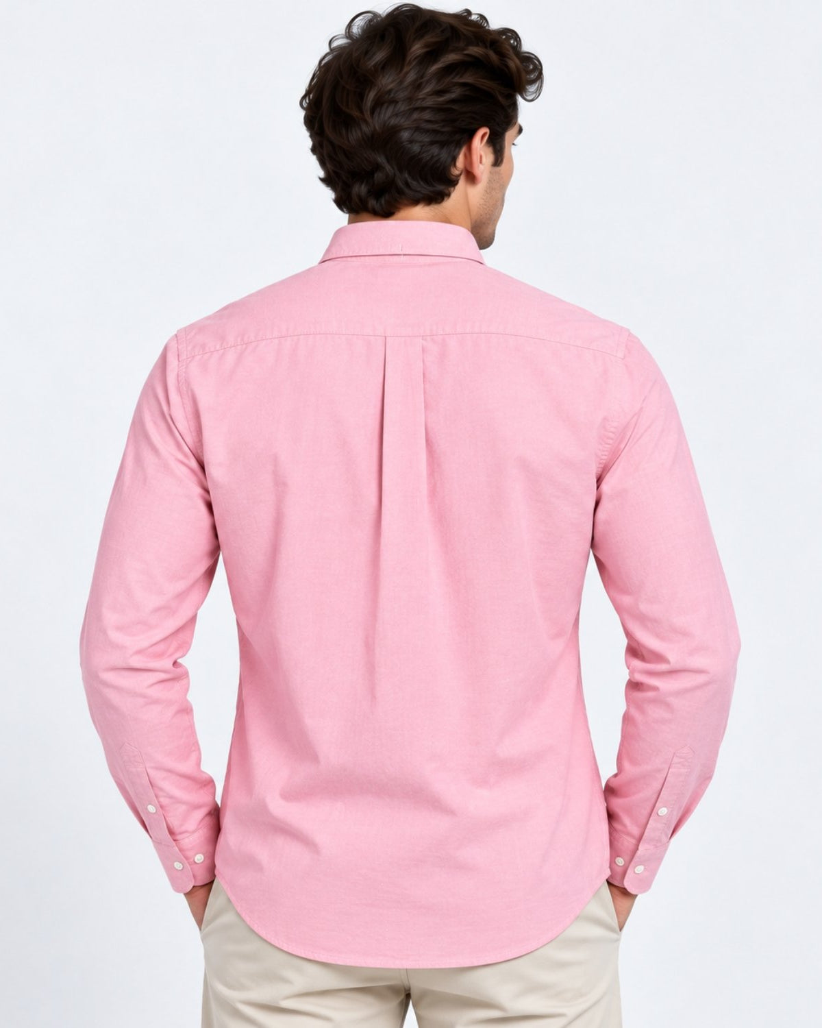 Men's Lion Oxford Slim Long Sleeve Shirt - Image 2