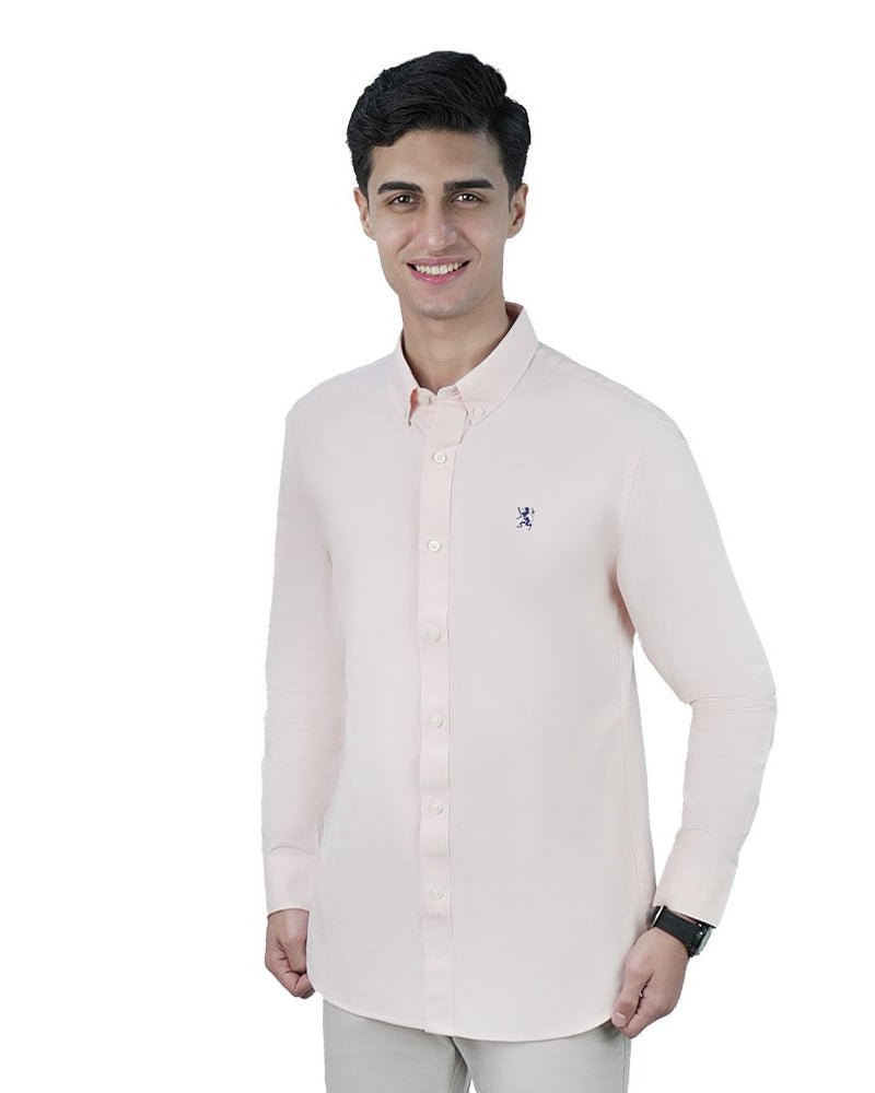 Men's Lion Oxford Slim Long Sleeve Shirt - Image 1