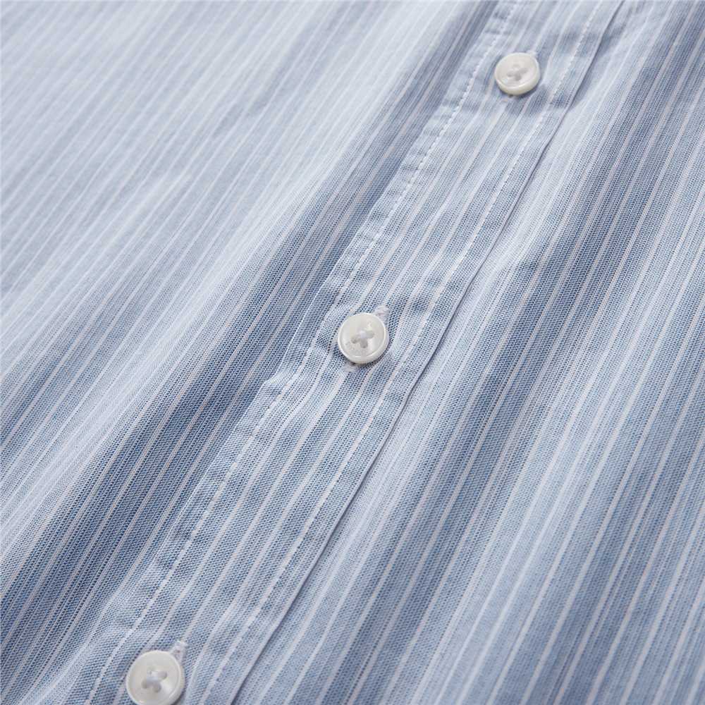 Men's Slim Fit Front Garment Washed Shirt - Image 6