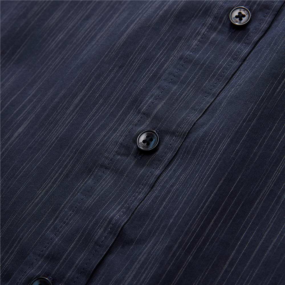 Men's Slim Fit Front Garment Washed Shirt - Image 6