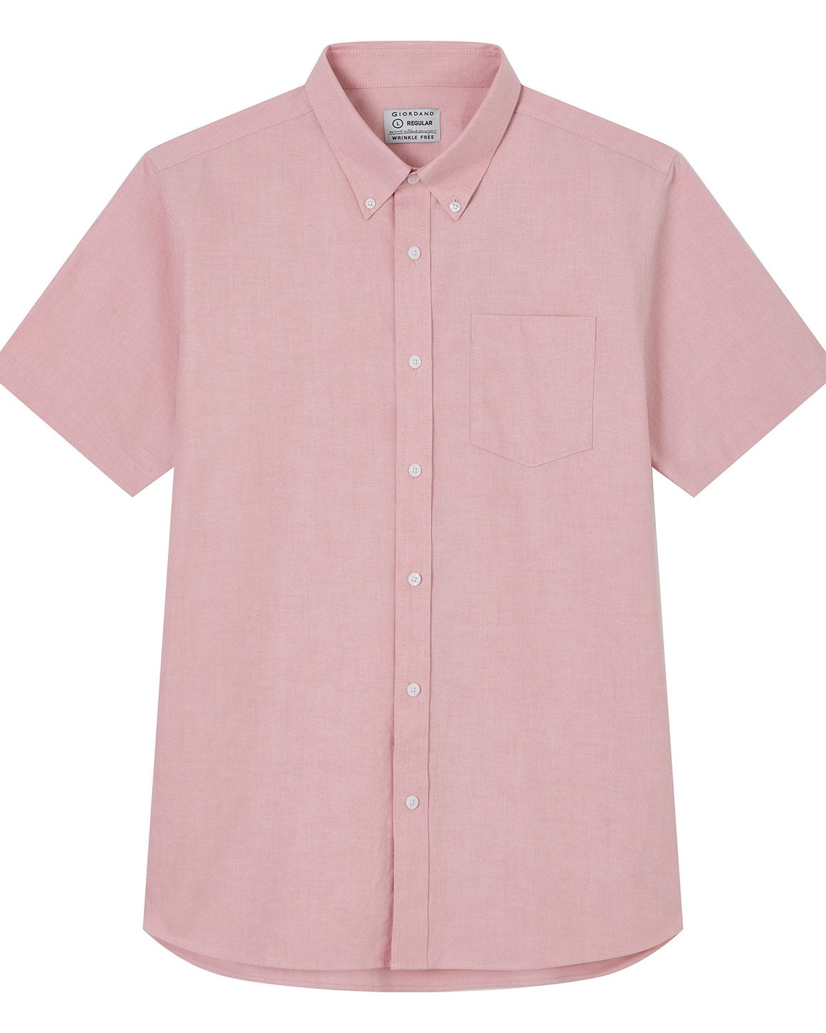 Men's Wrinkle Free Oxford Short Sleeve Shirt - Image 6
