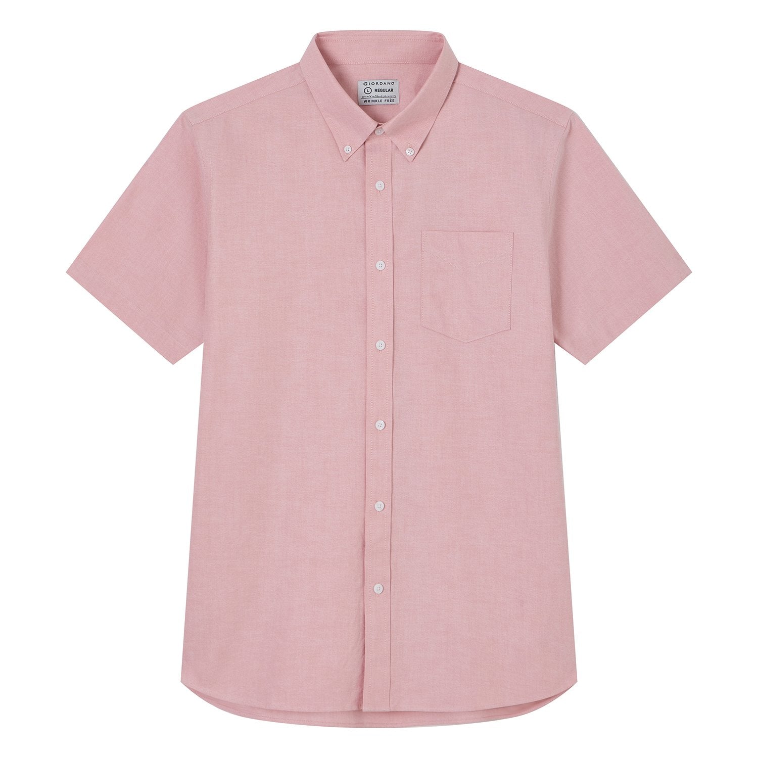 Men's Wrinkle Free Oxford Short Sleeve Shirt - Image 6