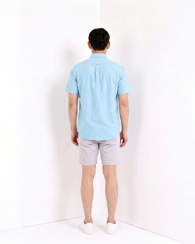 Men's Wrinkle Free Oxford Short Sleeve Shirt - Image 2