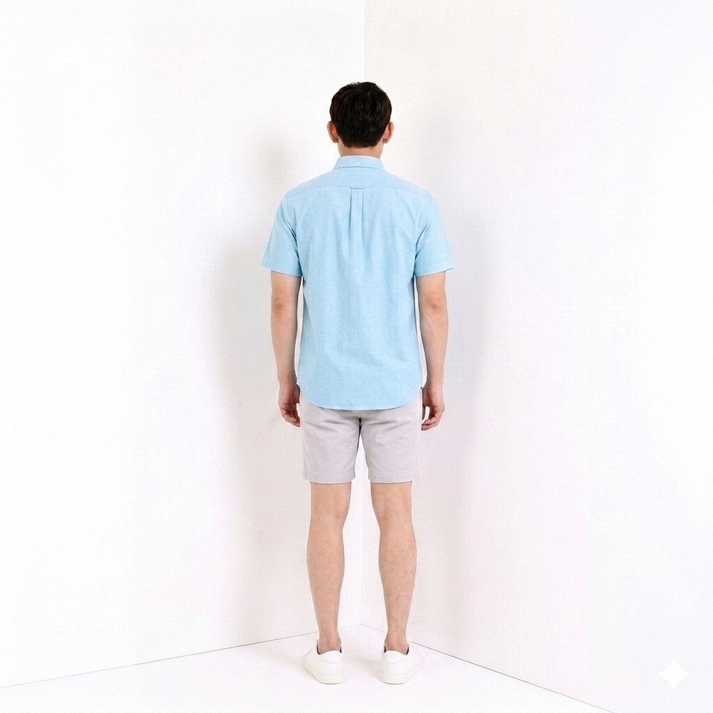 Men's Wrinkle Free Oxford Short Sleeve Shirt - Image 2