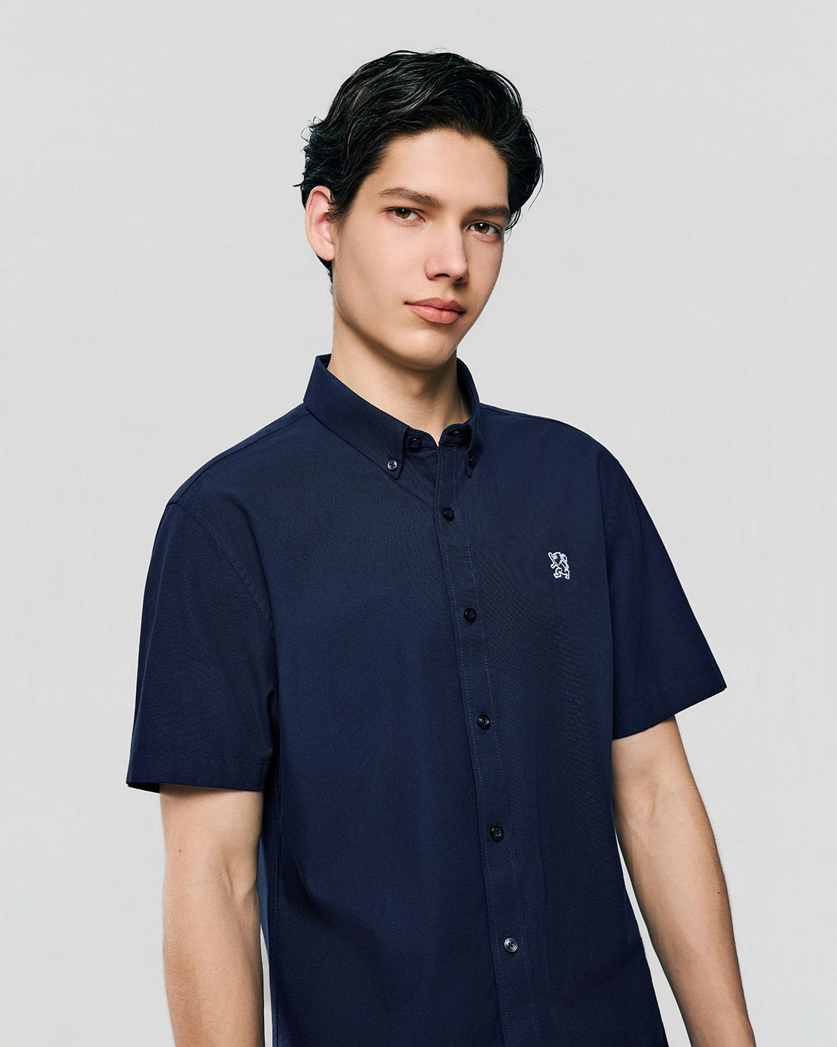Men's Lion Oxford Slim Short Sleeve Shirt - Image 5