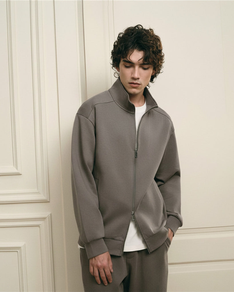 Men's Interlock Full Opening Jacket - Image 8