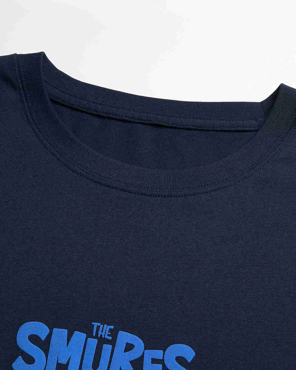 Men's Relaxed Fit Smurfs Print Crew Neck Tee - Image 9