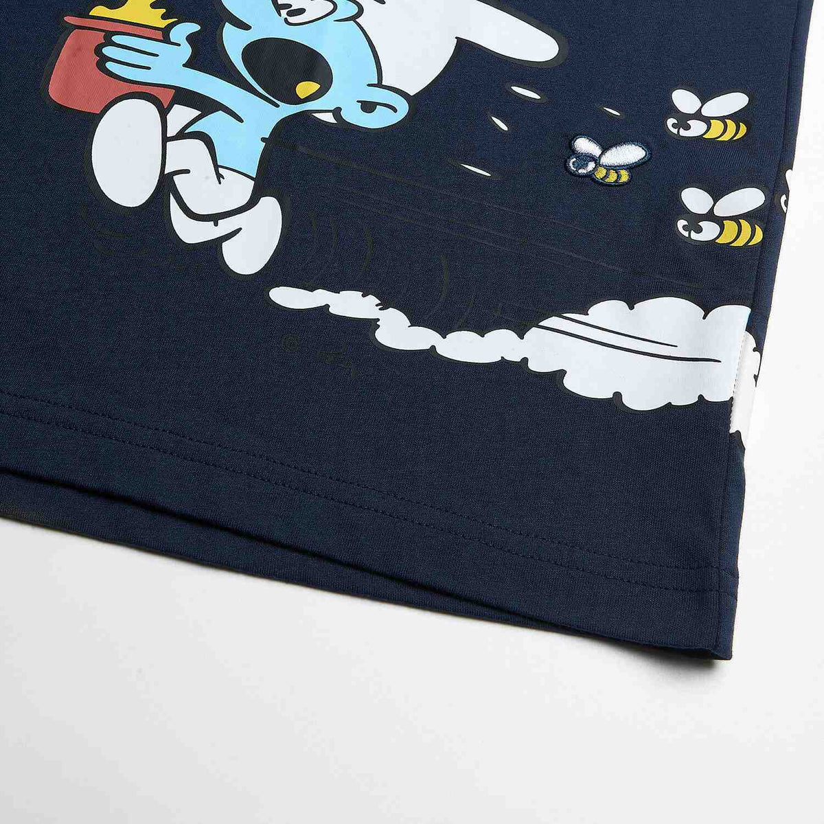 Men's Relaxed Fit Smurfs Print Crew Neck Tee - Image 10
