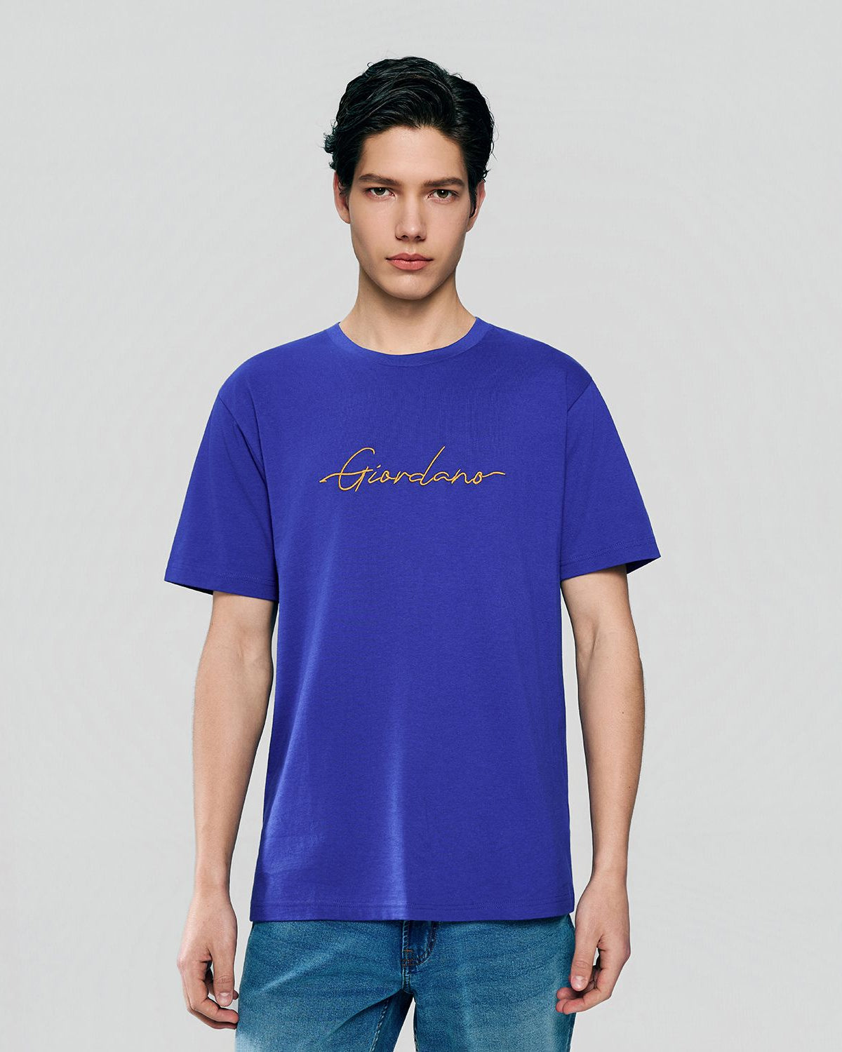 Men's Slim Fit Cotton Signature Print Tee - Image 4