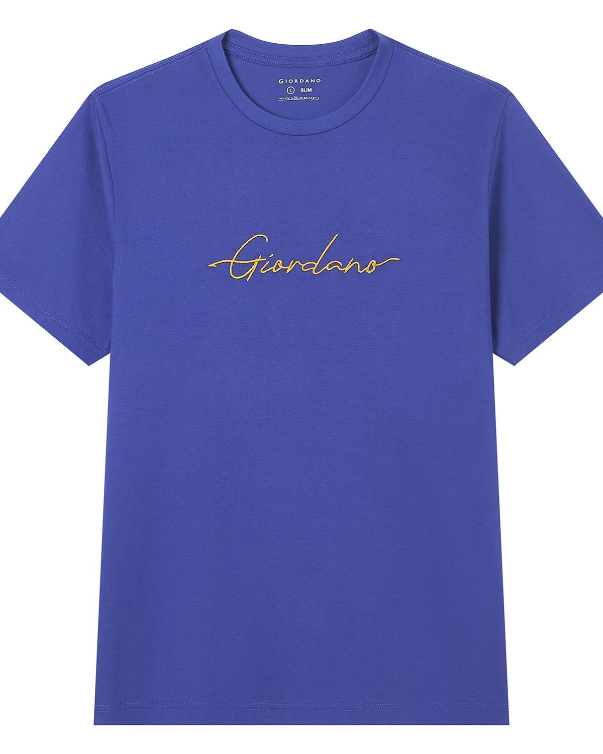 Men's Slim Fit Cotton Signature Print Tee - Image 5