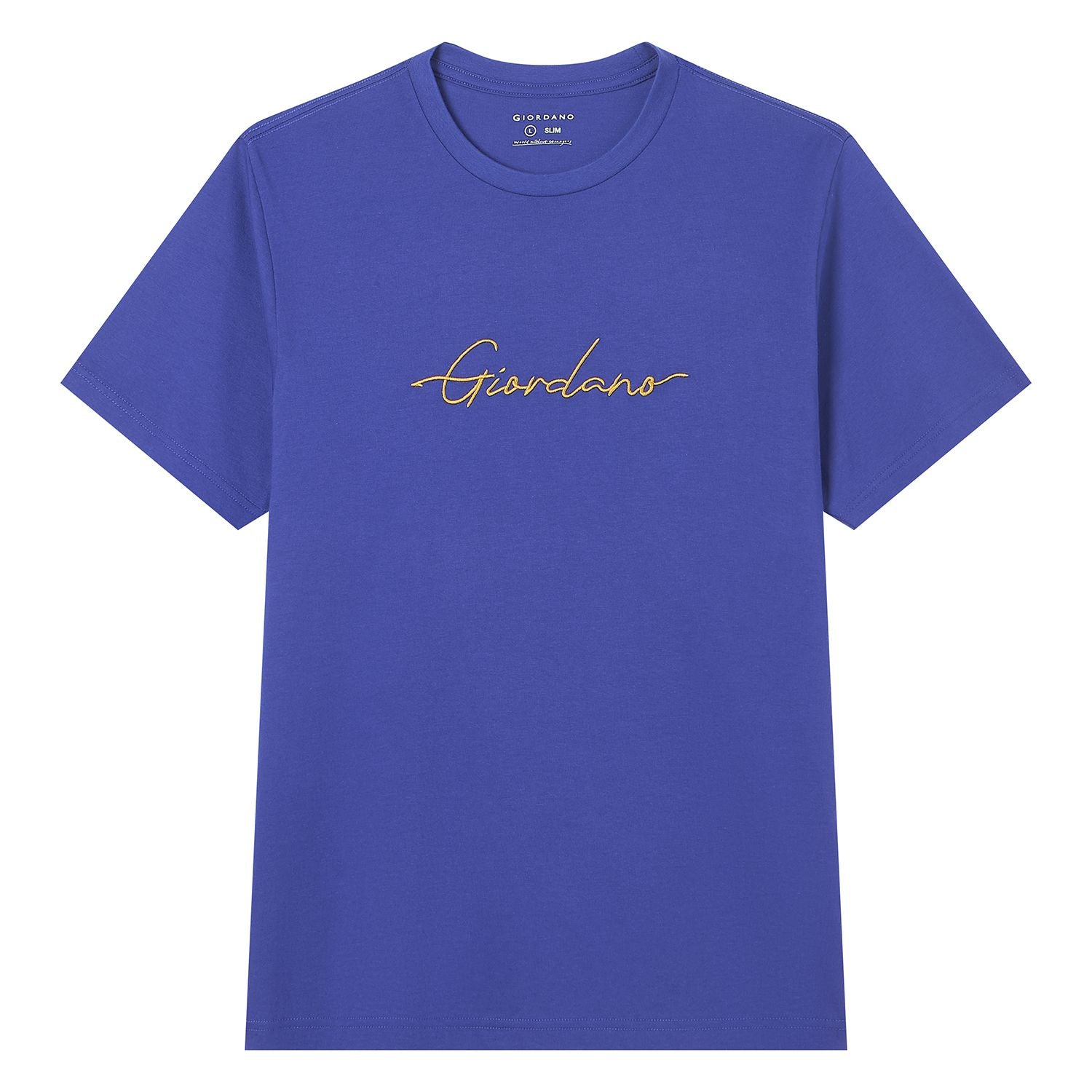 Men's Slim Fit Cotton Signature Print Tee - Image 5
