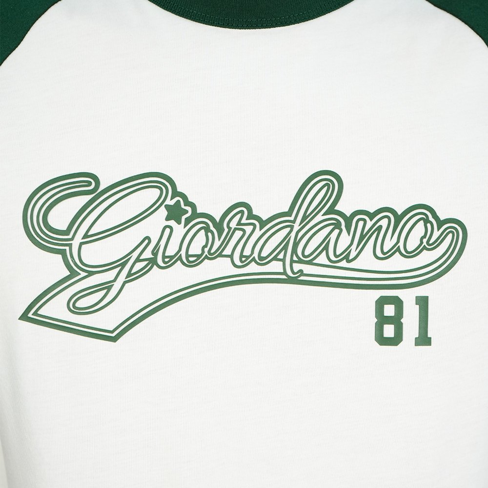 Men's Slim Cotton Raglan Signature Print Tee - Image 4