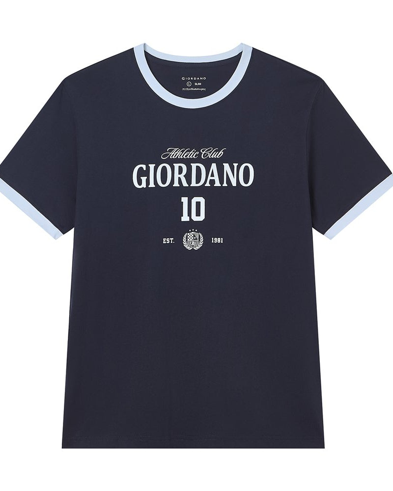 Men's Crew Neck Print Tee - Image 1