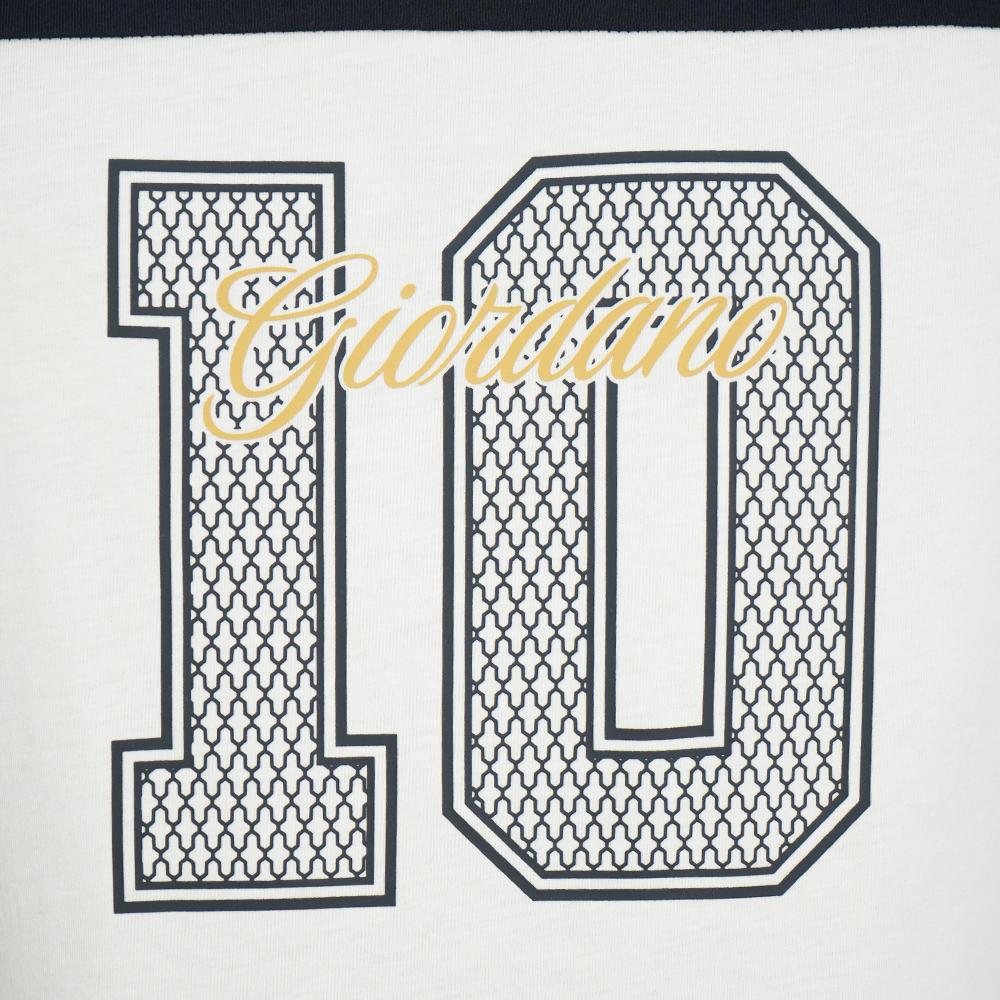 Men's Slim Cotton Varsity Number Print Tee - Image 4