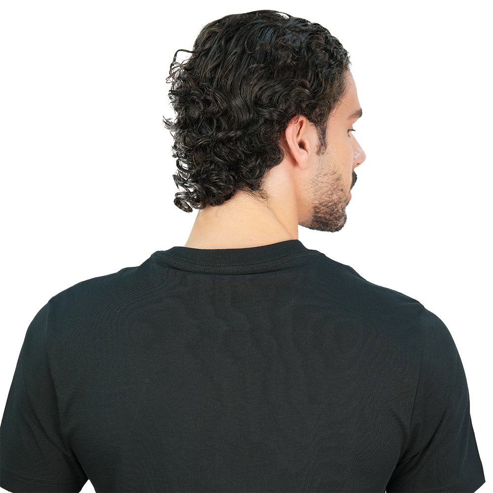 Men's Slim Cotton Crew Neck Message Print Tee - Image 6