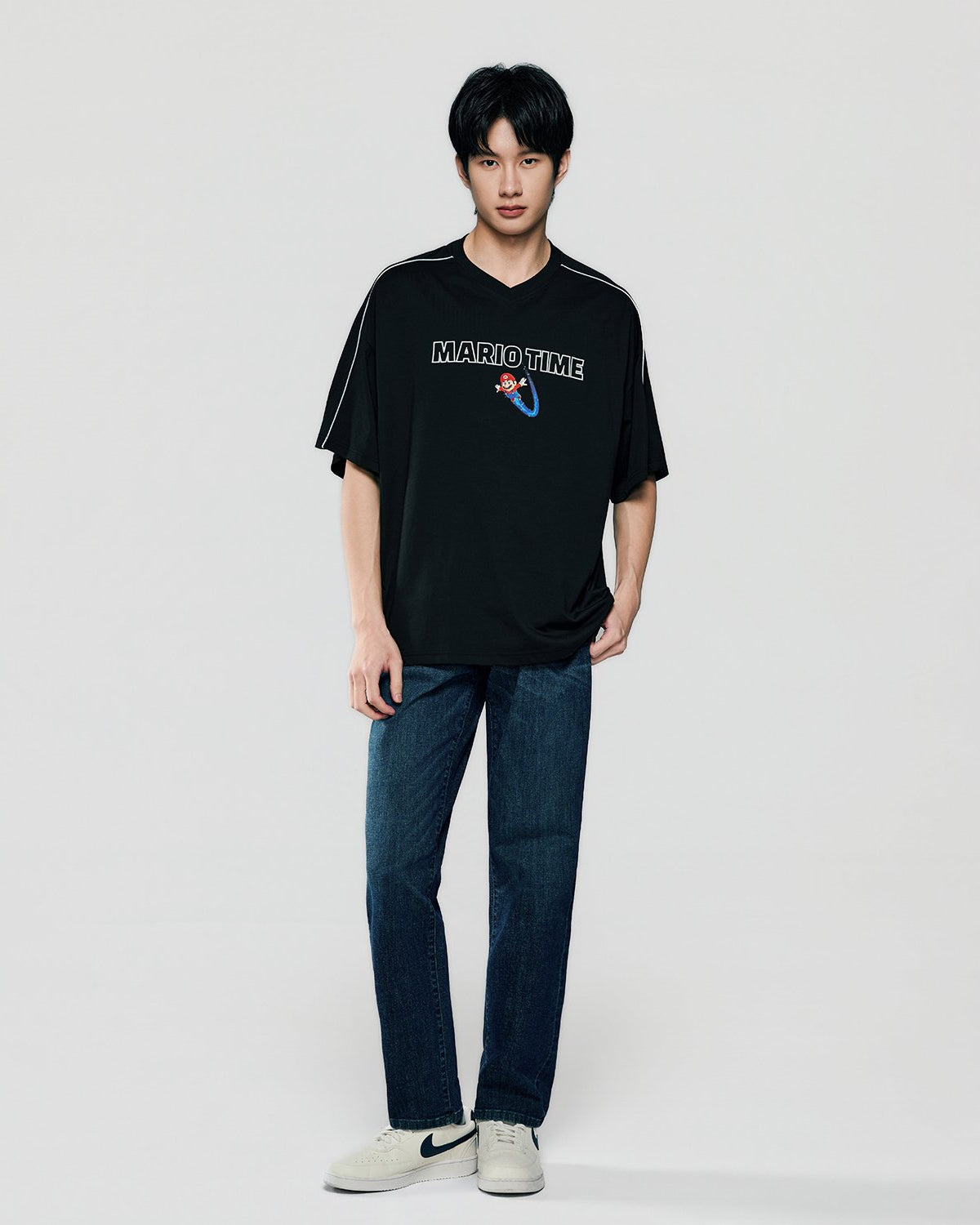 Men's Mario Relaxed Print Tee - Image 1